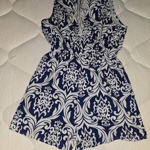 Stylish Blue and White Kids Dress